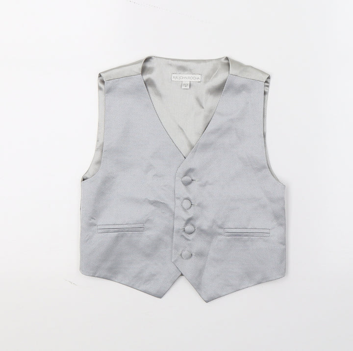 RJR.John Rocha Boys Grey Jacket Waistcoat Size 4 Years