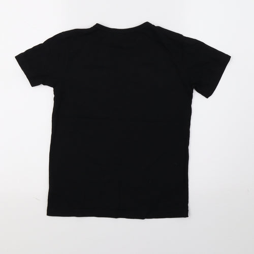 NEXT Boys Black  Jersey Basic T-Shirt Size 7 Years  - dinasour