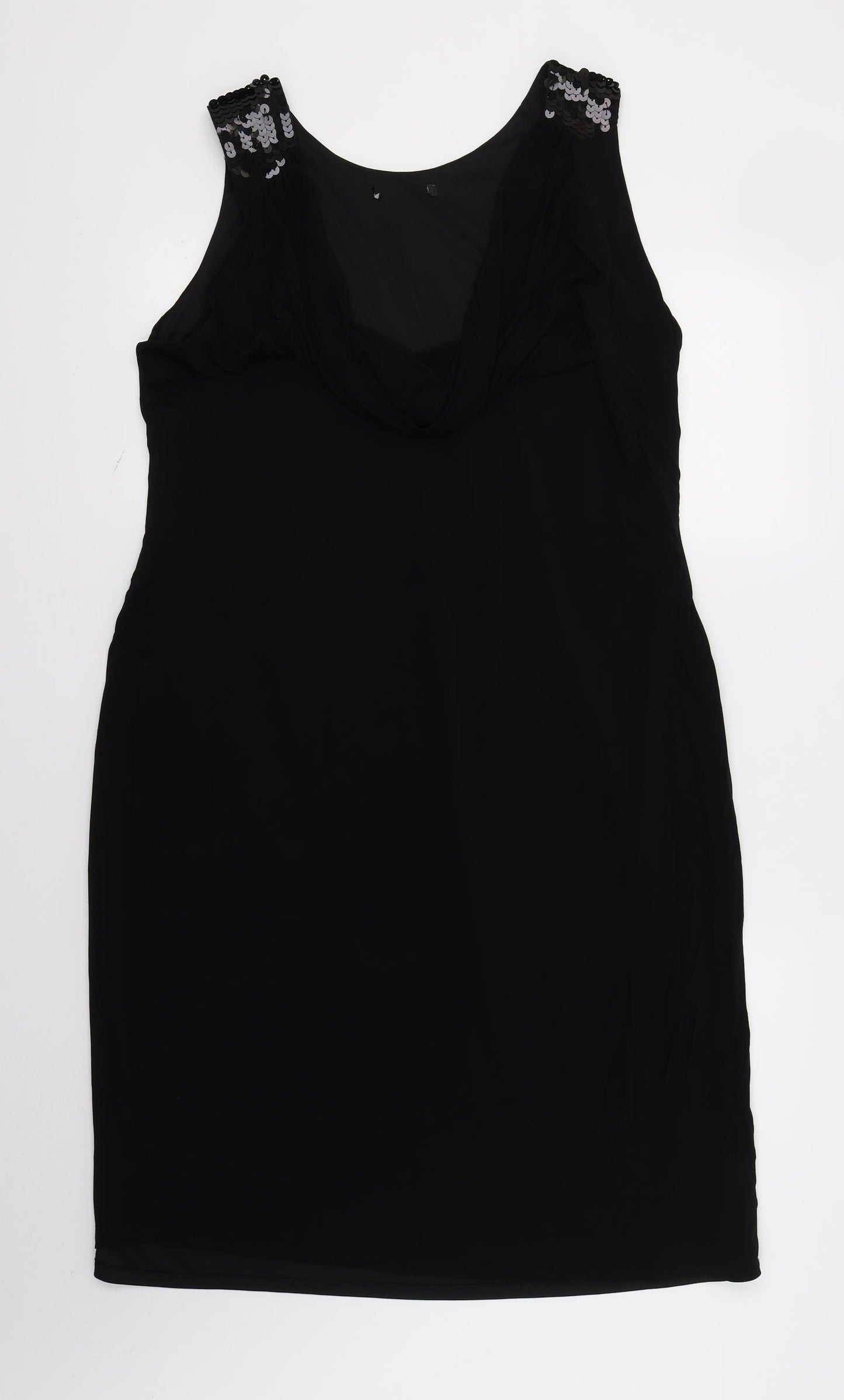 Preworn Womens Black   Tank Dress  Size 16