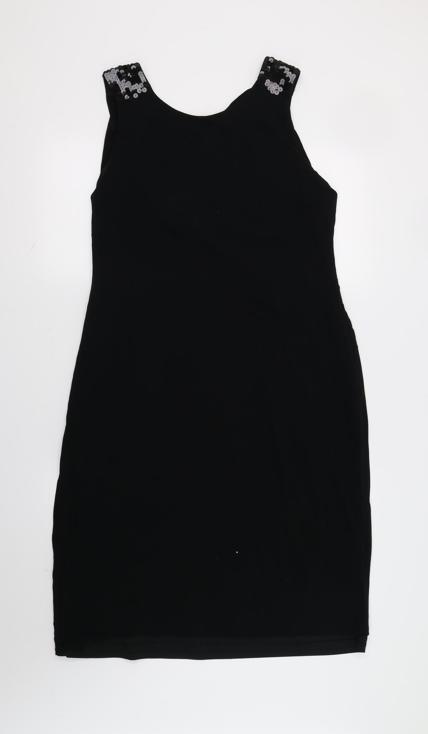 Preworn Womens Black   Tank Dress  Size 16