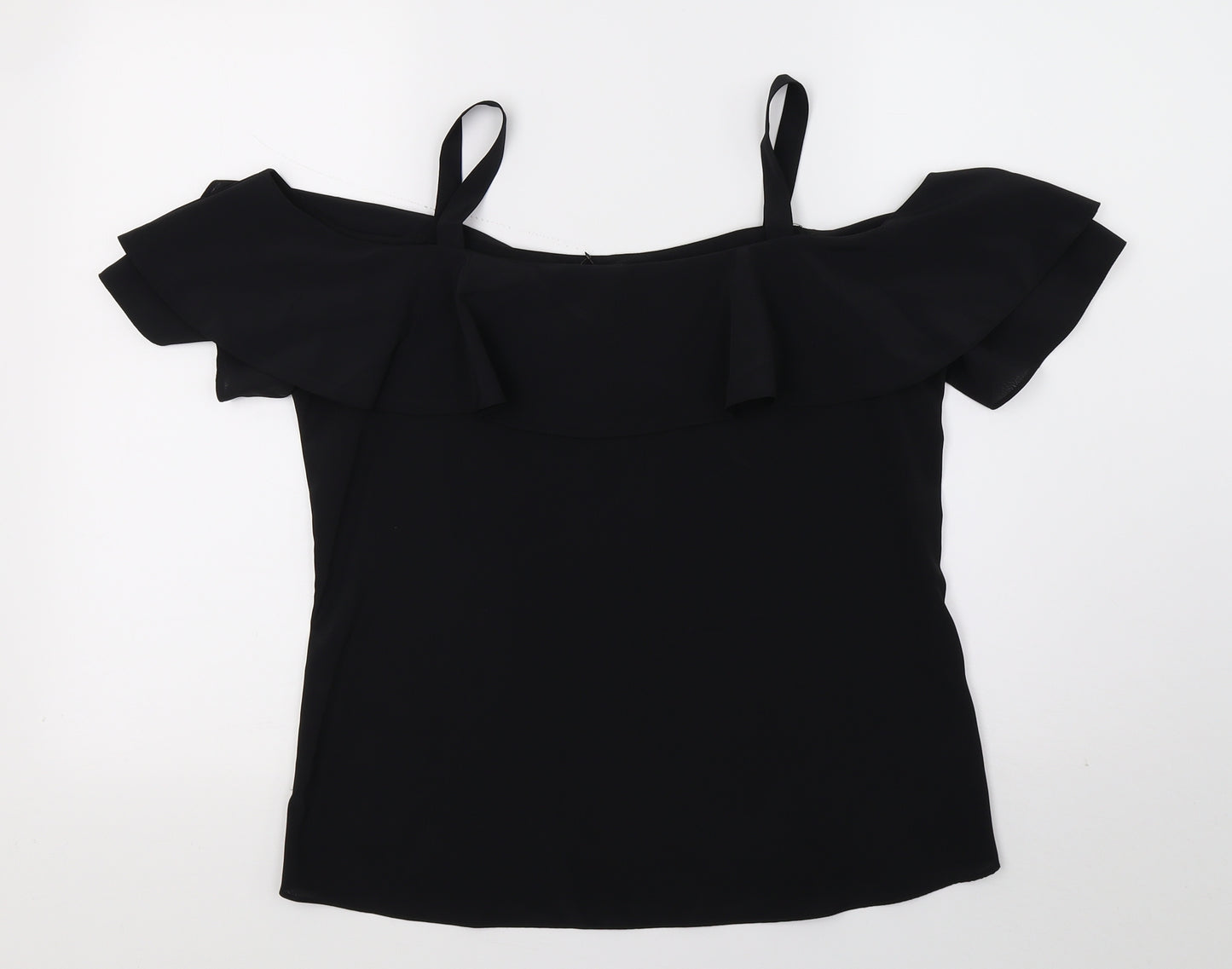 George Womens Black   Basic T-Shirt Size 10