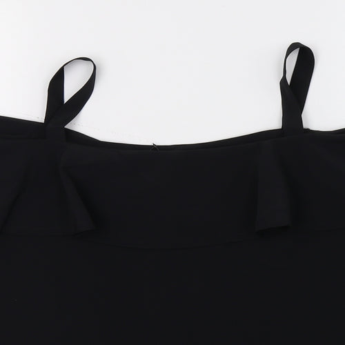George Womens Black   Basic T-Shirt Size 10