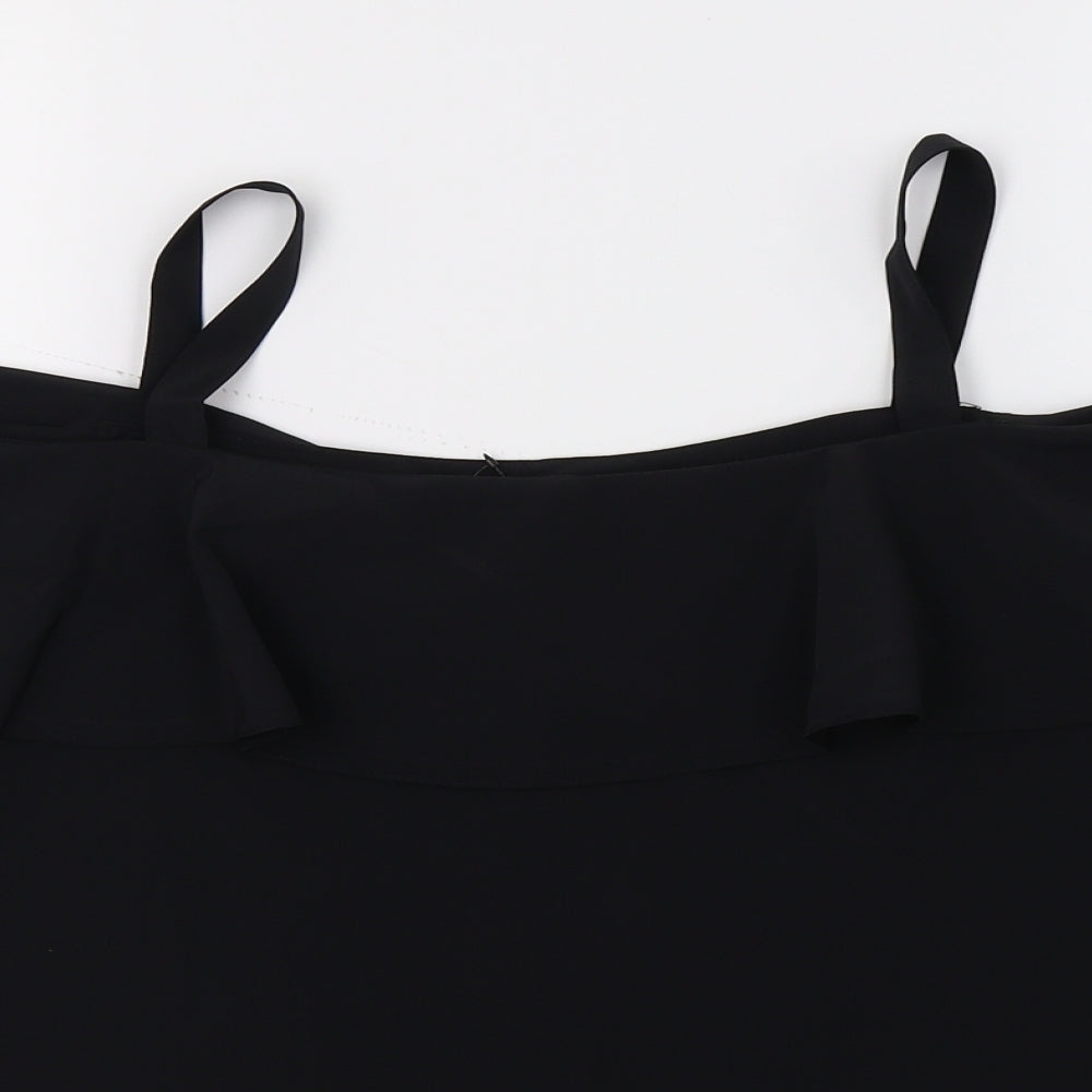 George Womens Black   Basic T-Shirt Size 10