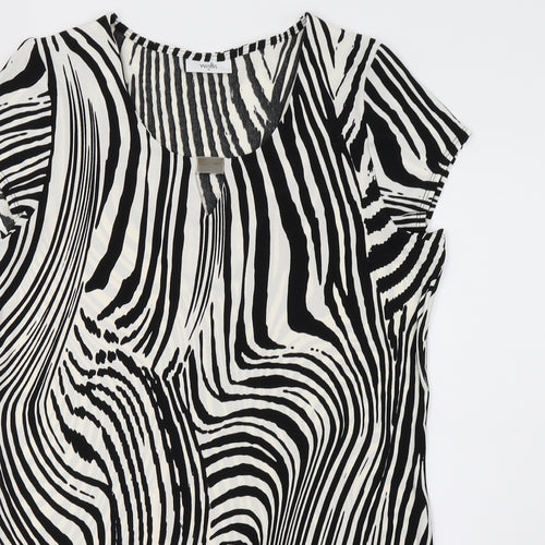 Wallis Womens  Animal Print  Basic T-Shirt Size M