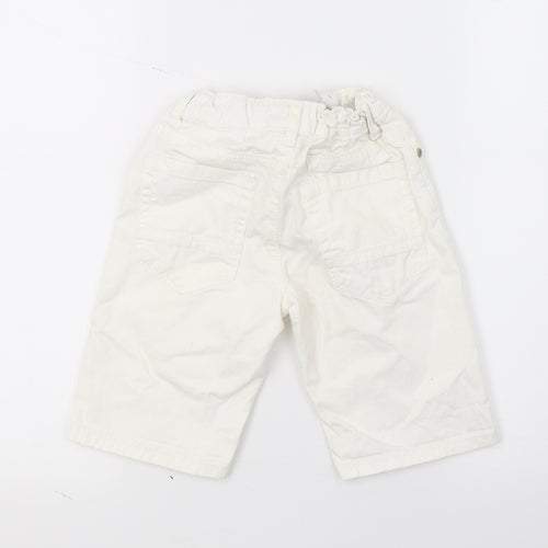 River Island Boys White  Denim Bermuda Shorts Size 5-6 Years