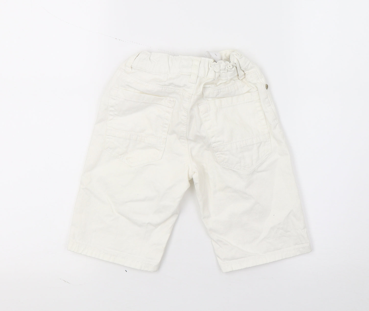 River Island Boys White  Denim Bermuda Shorts Size 5-6 Years