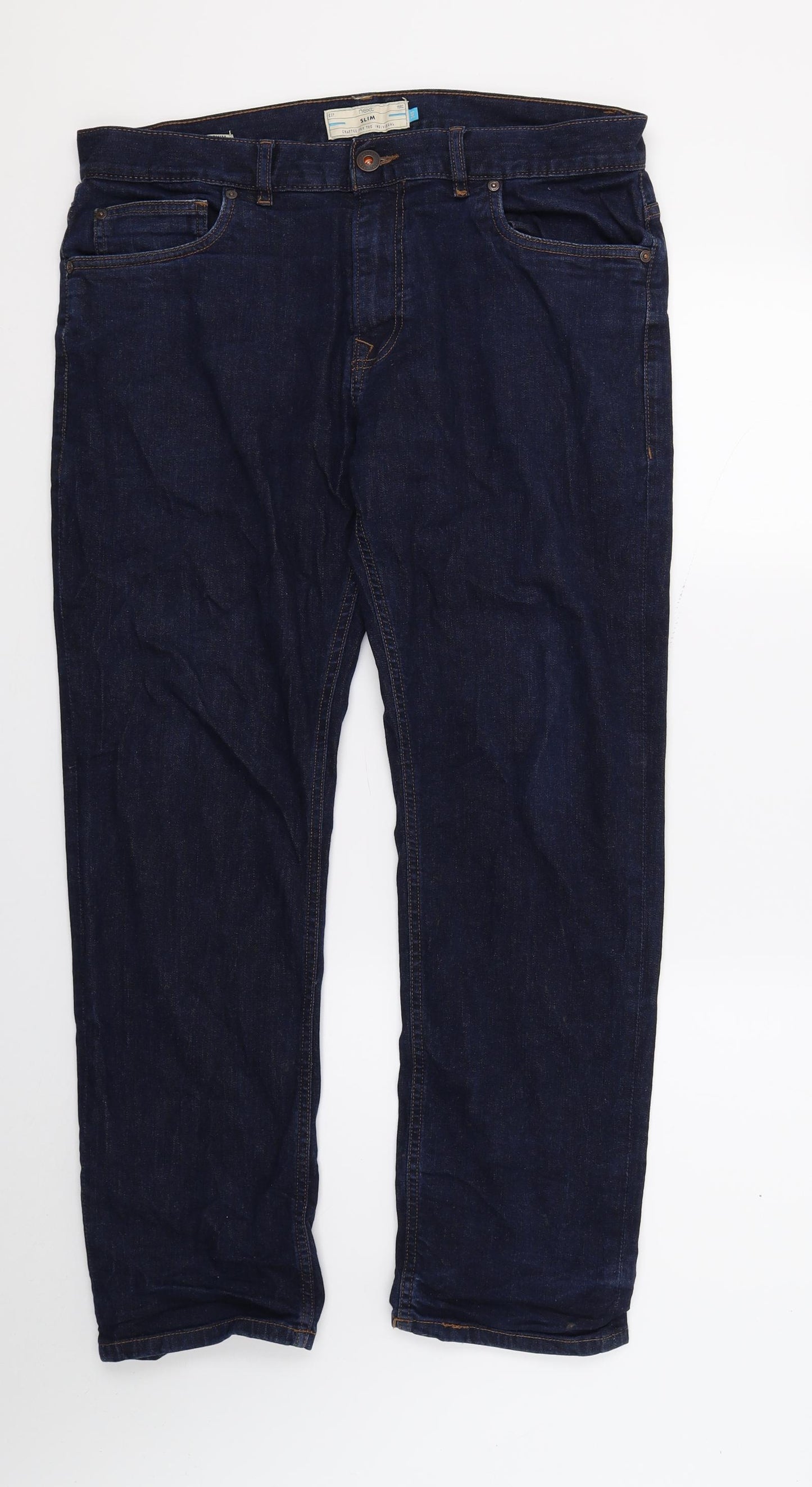 NEXT Mens Blue  Denim Straight Jeans  L29 in - SHORT LEG