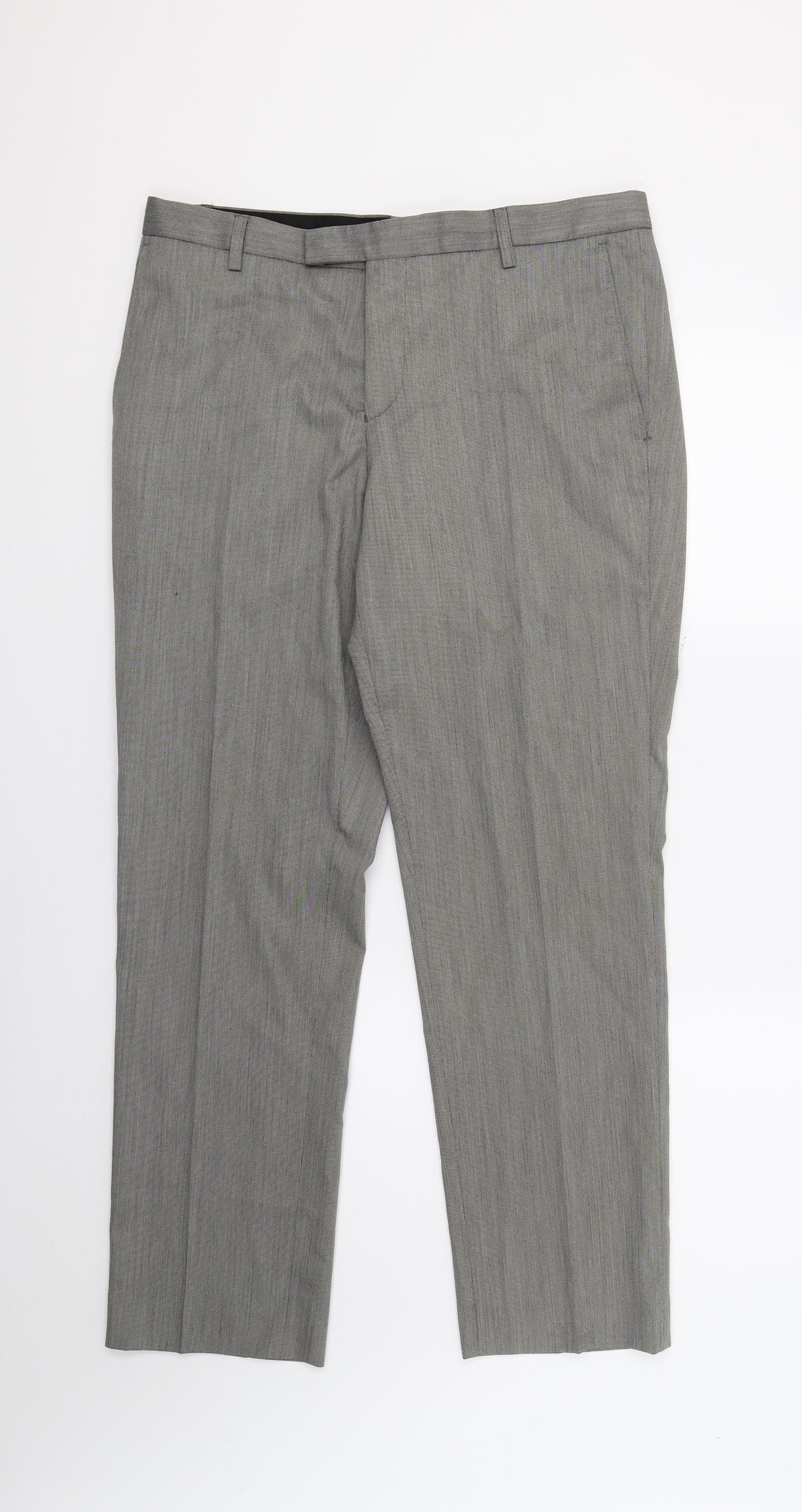 Preworn Mens Grey   Trousers   L29 in - SHORT LEG