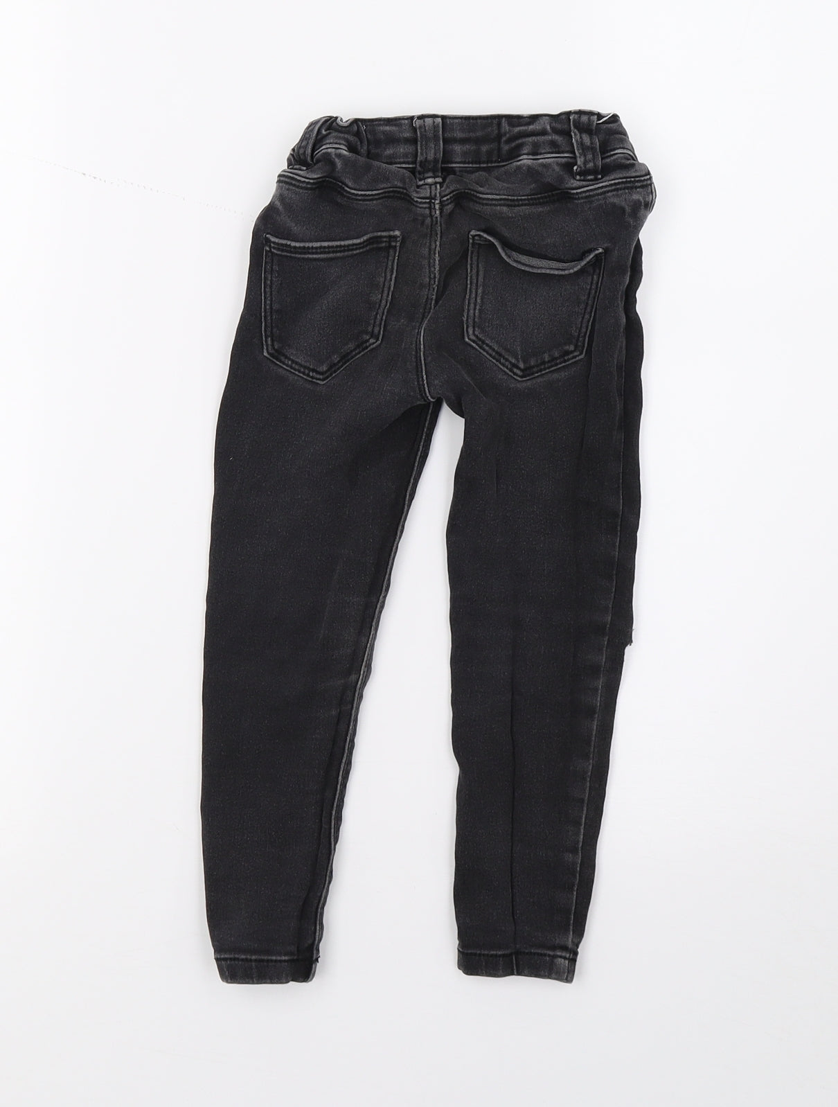 DenimCo Girls Black  Denim Skinny Jeans Size 3-4 Years - distressed