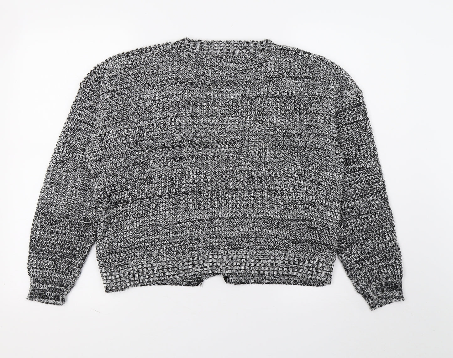 Boohoo Womens Grey  Knit Cardigan Jumper Size M