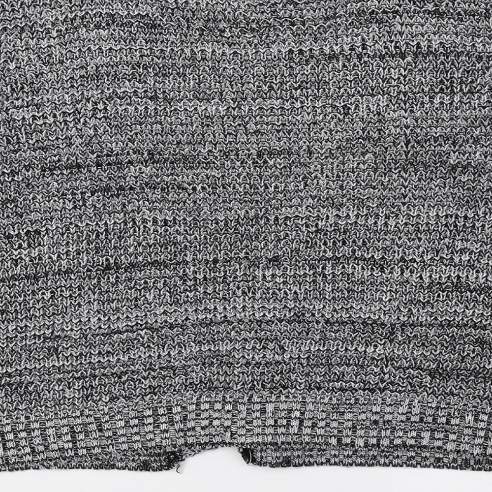 Boohoo Womens Grey  Knit Cardigan Jumper Size M