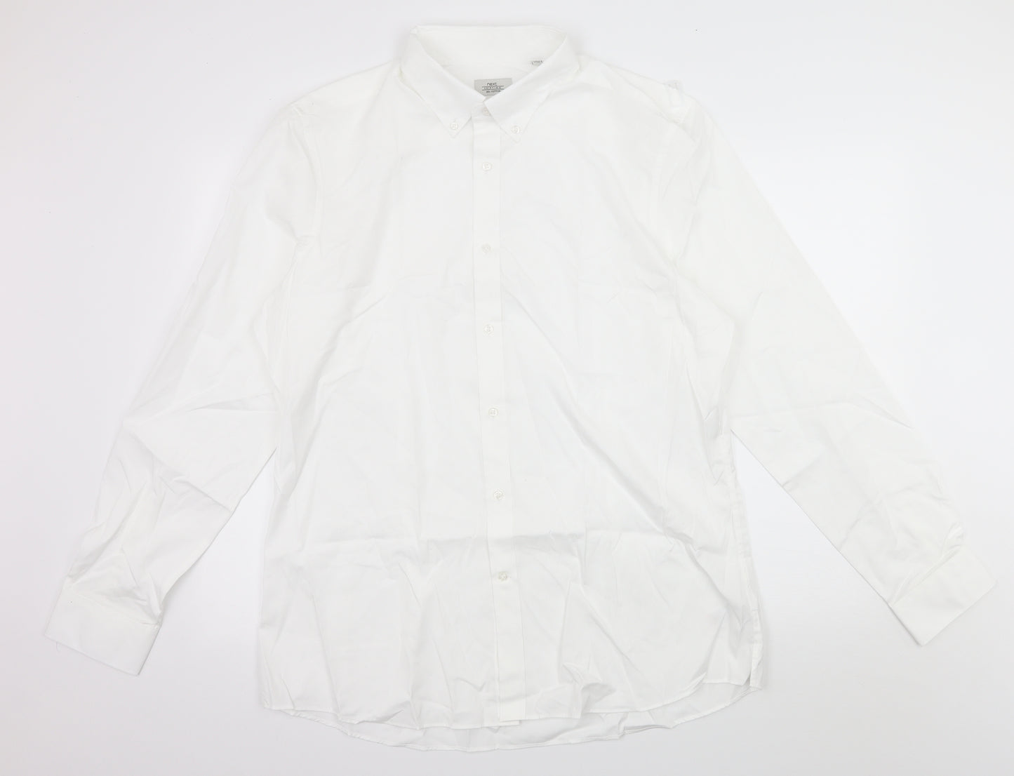 NEXT Mens White    Dress Shirt Size 17.5