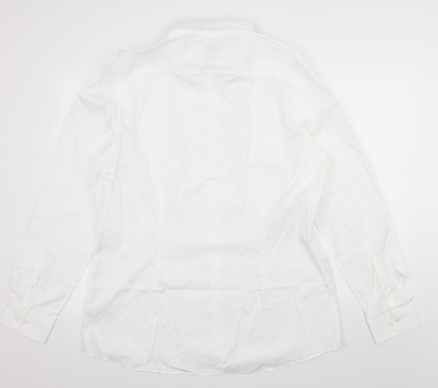 NEXT Mens White    Dress Shirt Size 17.5