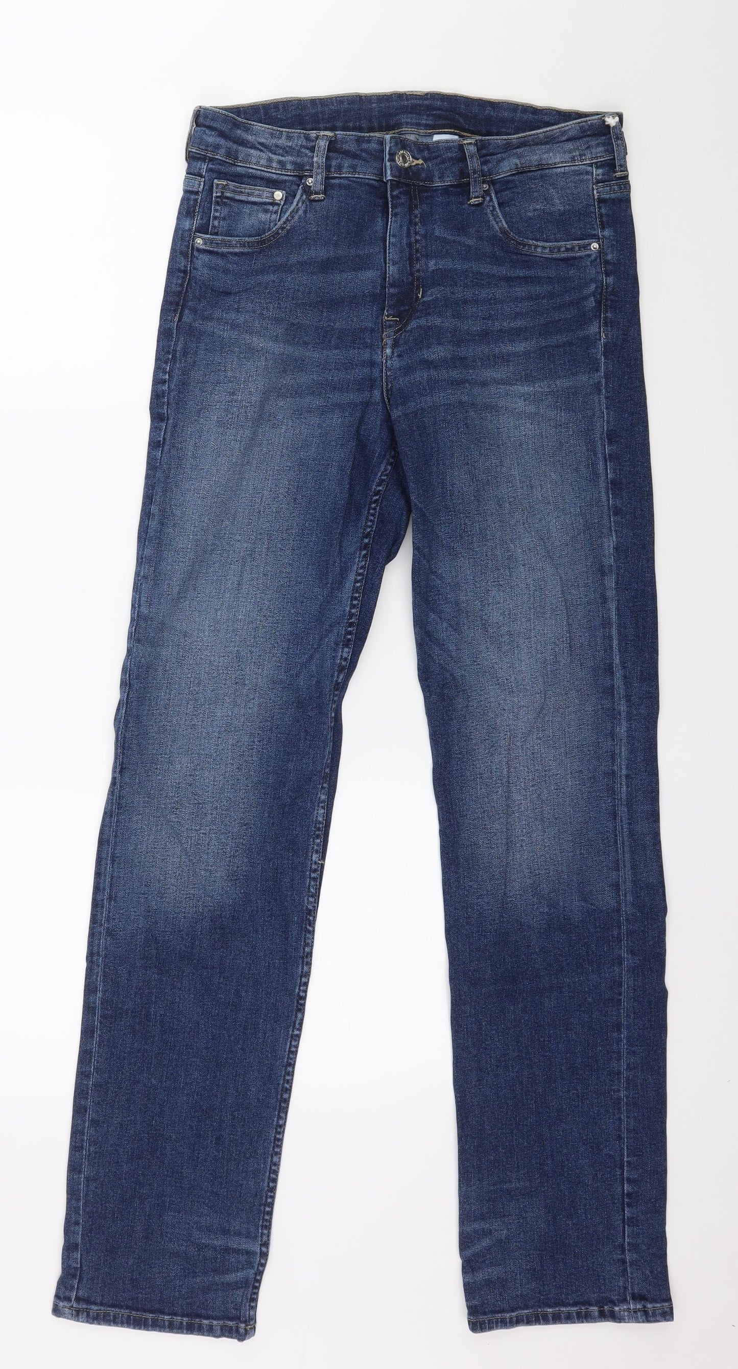 H&M Mens Blue  Denim Straight Jeans Size 31 in L32 in