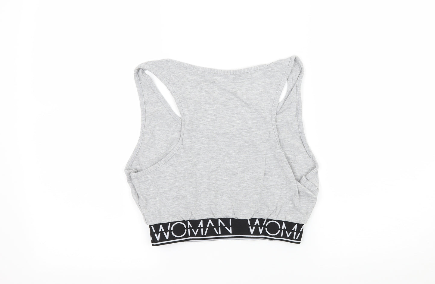 Boohoo Womens Grey  Jersey Basic Tank Size 18  - Woman