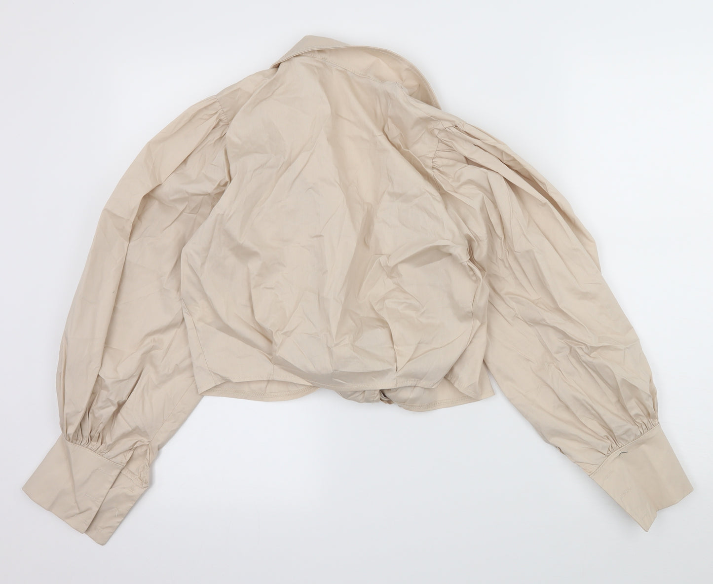 I SAW IT FIRST Womens Beige   Basic Blouse Size 6