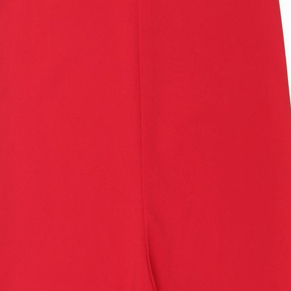 Select Womens Red  Jersey Jumpsuit One-Piece Size 12 L28 in