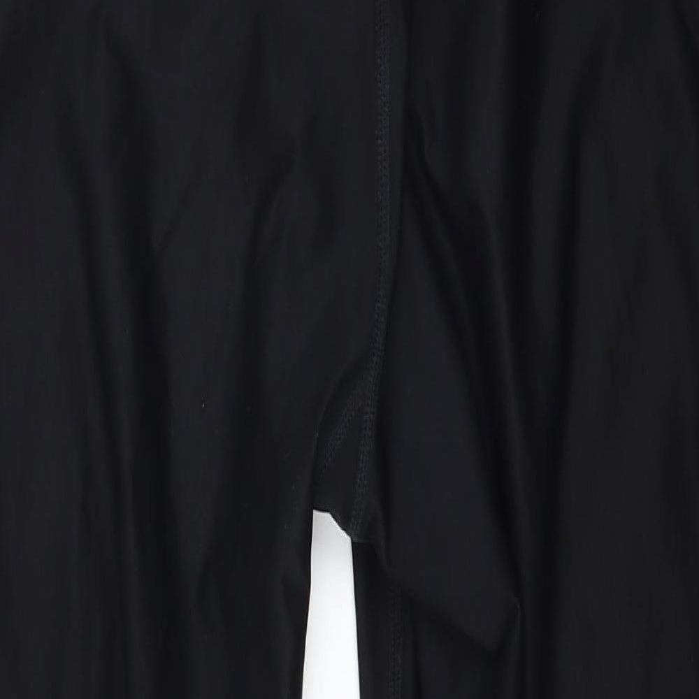 Athletic Works Womens Black  Jersey Cropped Leggings Size 12 L22 in