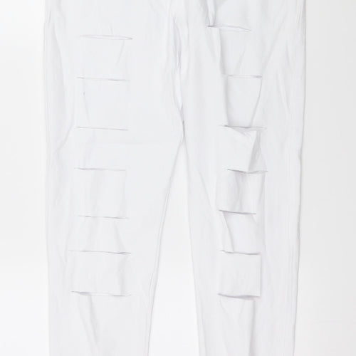 Select Womens White  Denim Jegging Jeans Size 12 L29 in