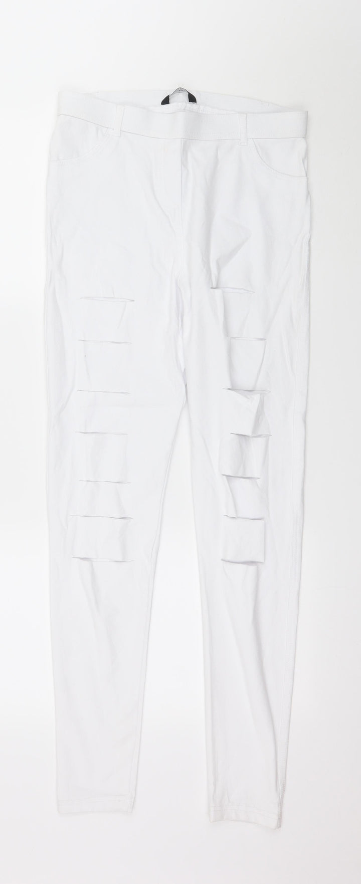 Select Womens White Denim Jegging Jeans Size 12 L29 in