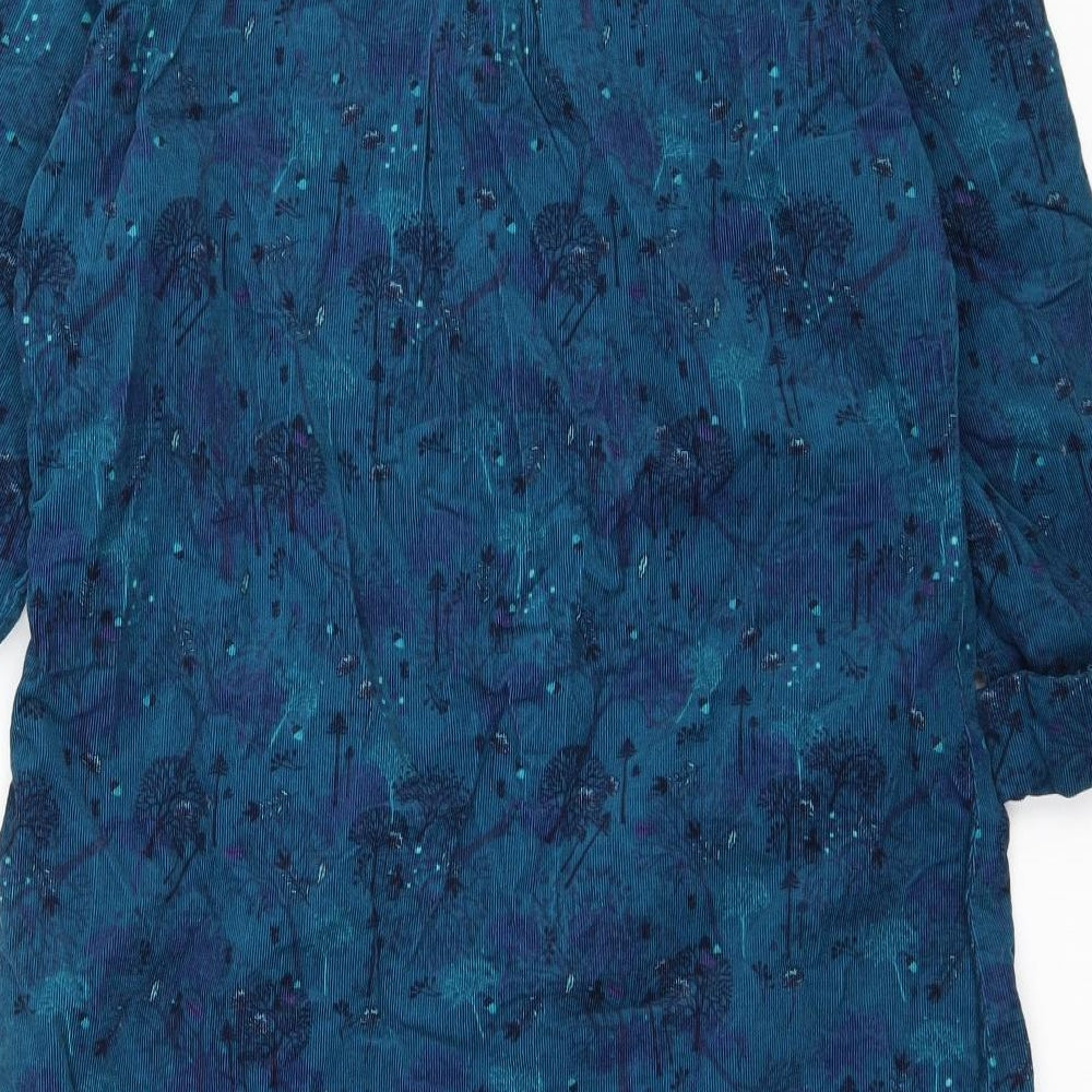 MANTARAY PRODUCTS Womens Blue  Corduroy A-Line  Size 12