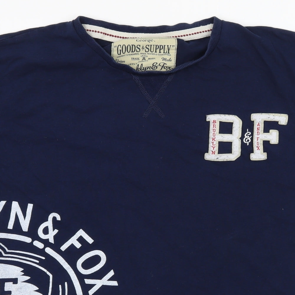 George Mens Blue  Jersey  T-Shirt Size XL  - Brooklyn