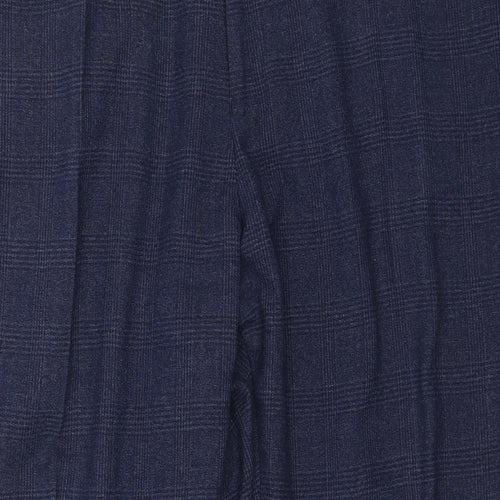 Jacamo Mens Blue Check  Trousers  Size 46 in L30 in