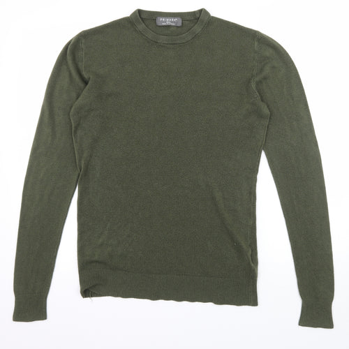 Primark Mens Green  Knit Pullover Jumper Size S