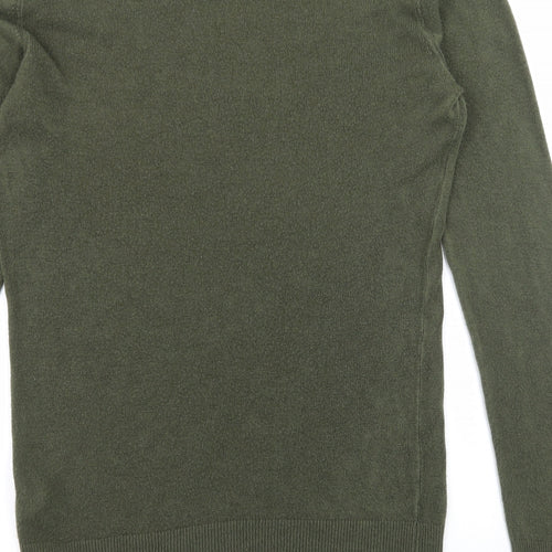 Primark Mens Green  Knit Pullover Jumper Size S