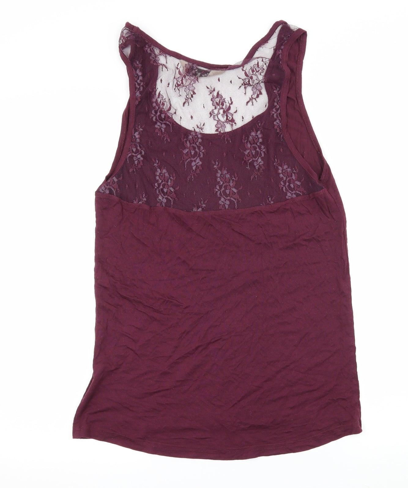 Love to Lounge Womens Purple  Jersey Basic Tank Size 14