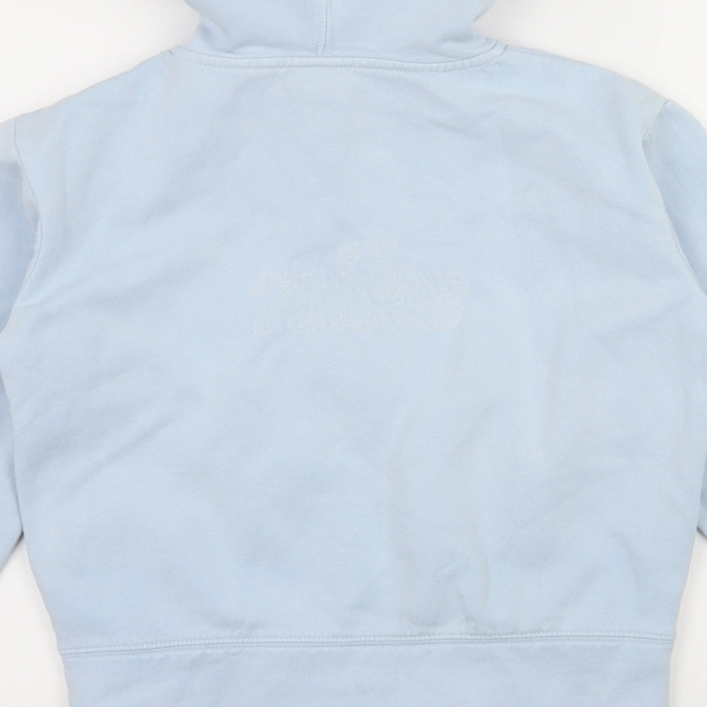 Nike Girls Blue  Jersey Full Zip Hoodie Size 8 Years