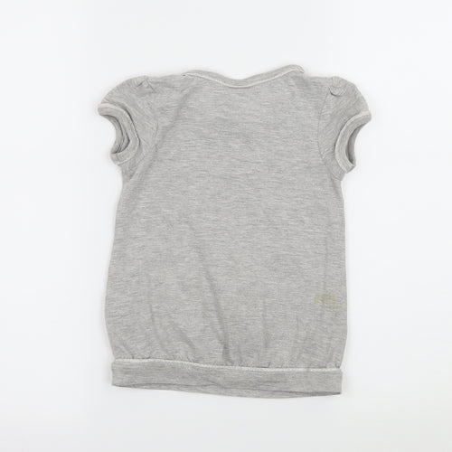 George Girls Grey  Jersey Basic T-Shirt Size 2-3 Years  - Frozen