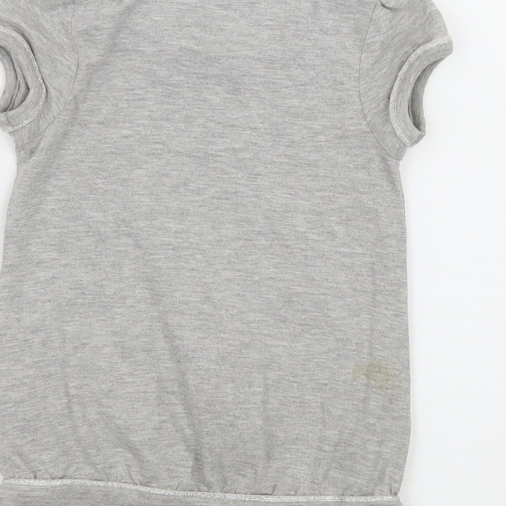 George Girls Grey  Jersey Basic T-Shirt Size 2-3 Years  - Frozen