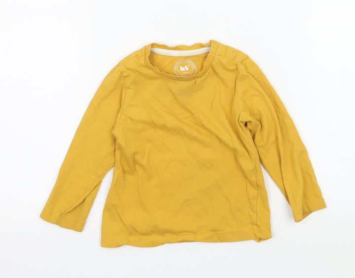 BS Boys Yellow Jersey Basic T-Shirt Size 9-12 Months