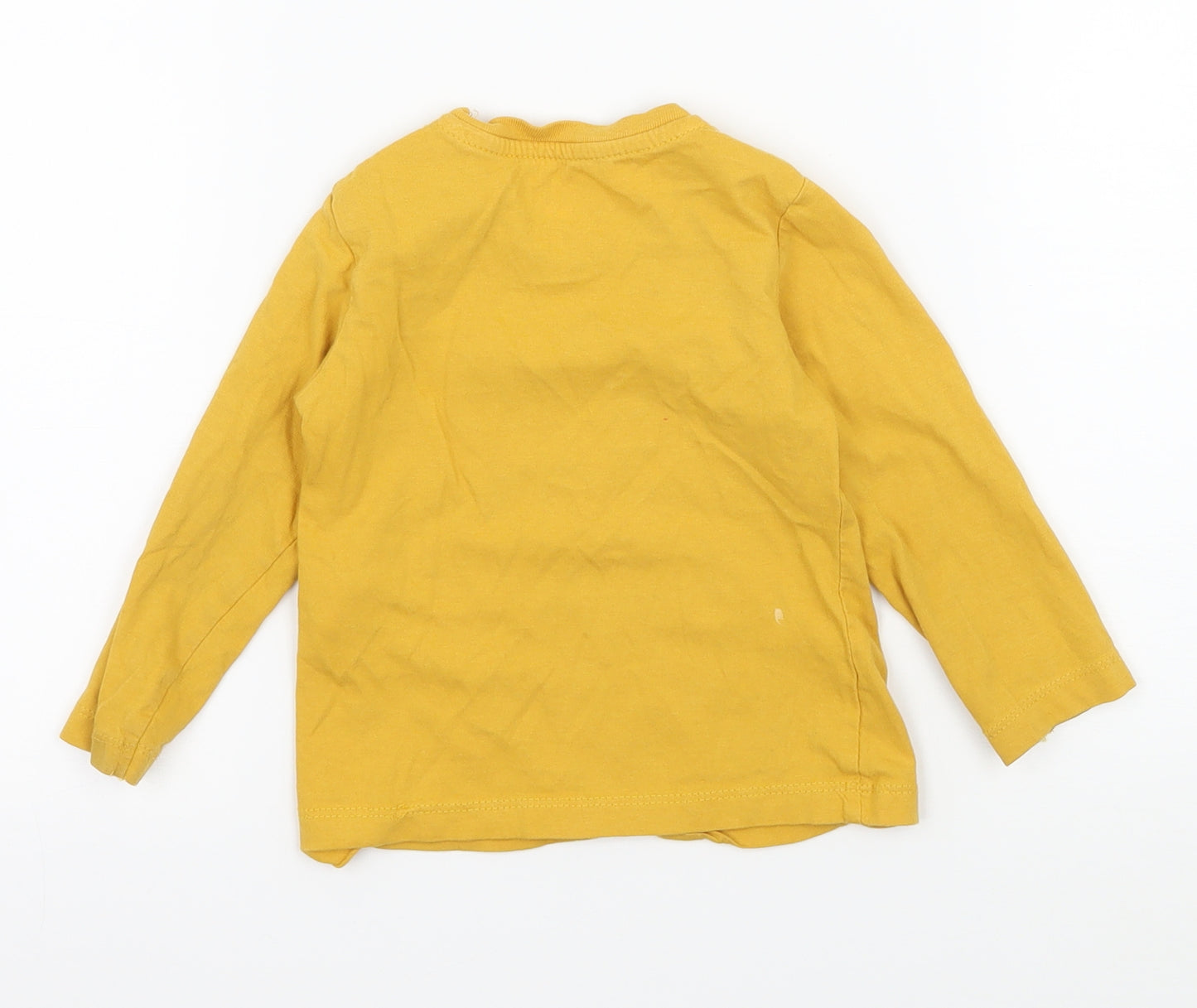 BS Boys Yellow  Jersey Basic T-Shirt Size 9-12 Months