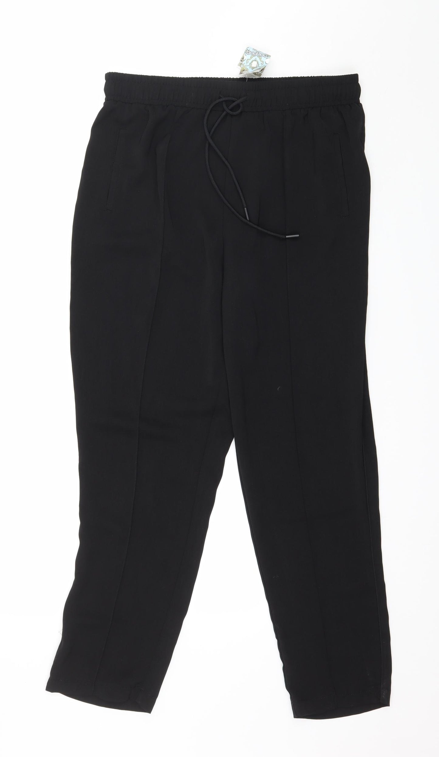 Boohoo Womens Black   Trousers  Size 14 L27 in