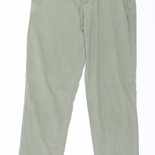 Zara Womens Green   Trousers  Size 6 L28 in
