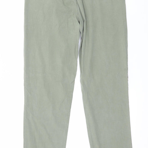 Zara Womens Green   Trousers  Size 6 L28 in