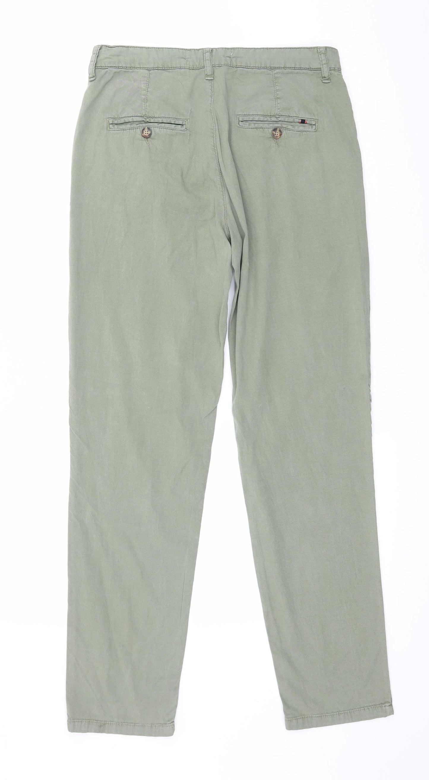 Zara Womens Green   Trousers  Size 6 L28 in