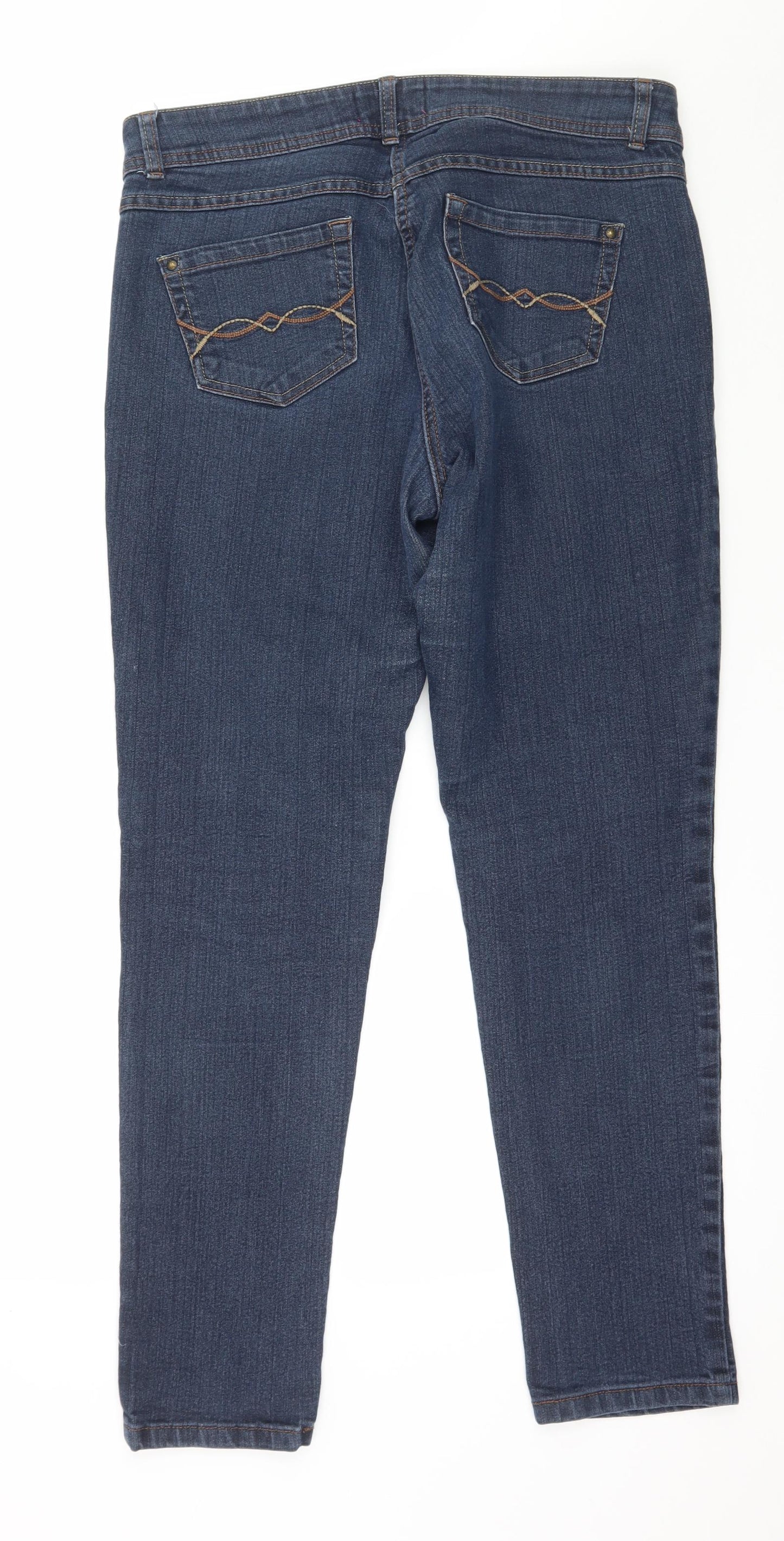 George Womens Blue  Denim Skinny Jeans Size 14 L29 in