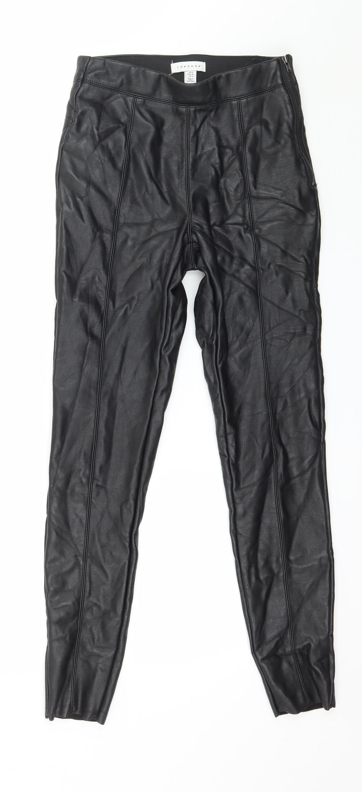 Topshop Womens Black Trousers Size 8 L27 in