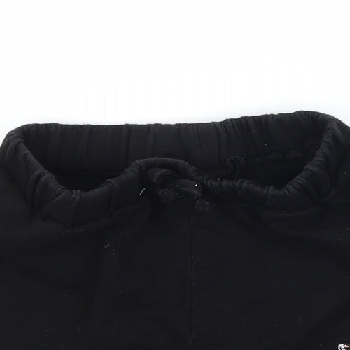 SheIn Girls Black  Jersey Sweat Shorts Size 5-6 Years - Butterfly