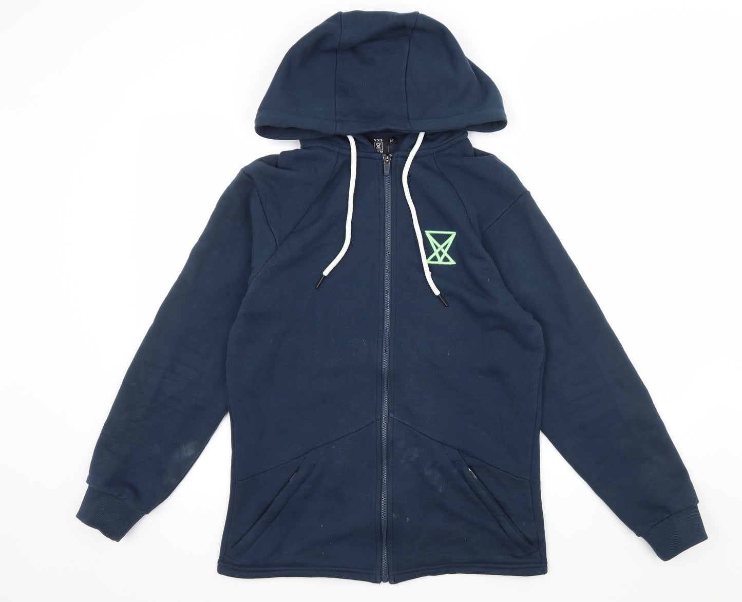 VXS Mens Grey  Jersey Full Zip Hoodie Size M