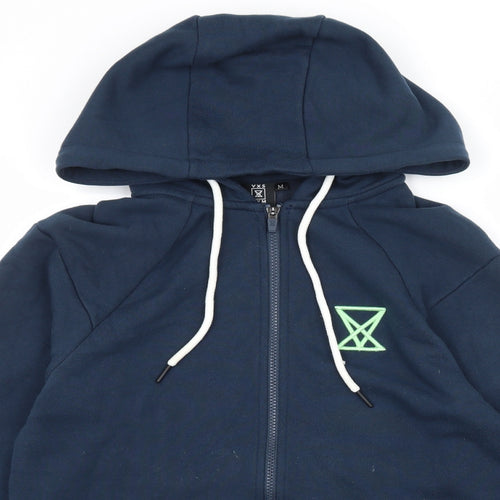VXS Mens Grey  Jersey Full Zip Hoodie Size M