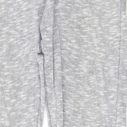 F&F Girls Grey Solid Jersey Capri Pyjama Pants Size 8-9 Years