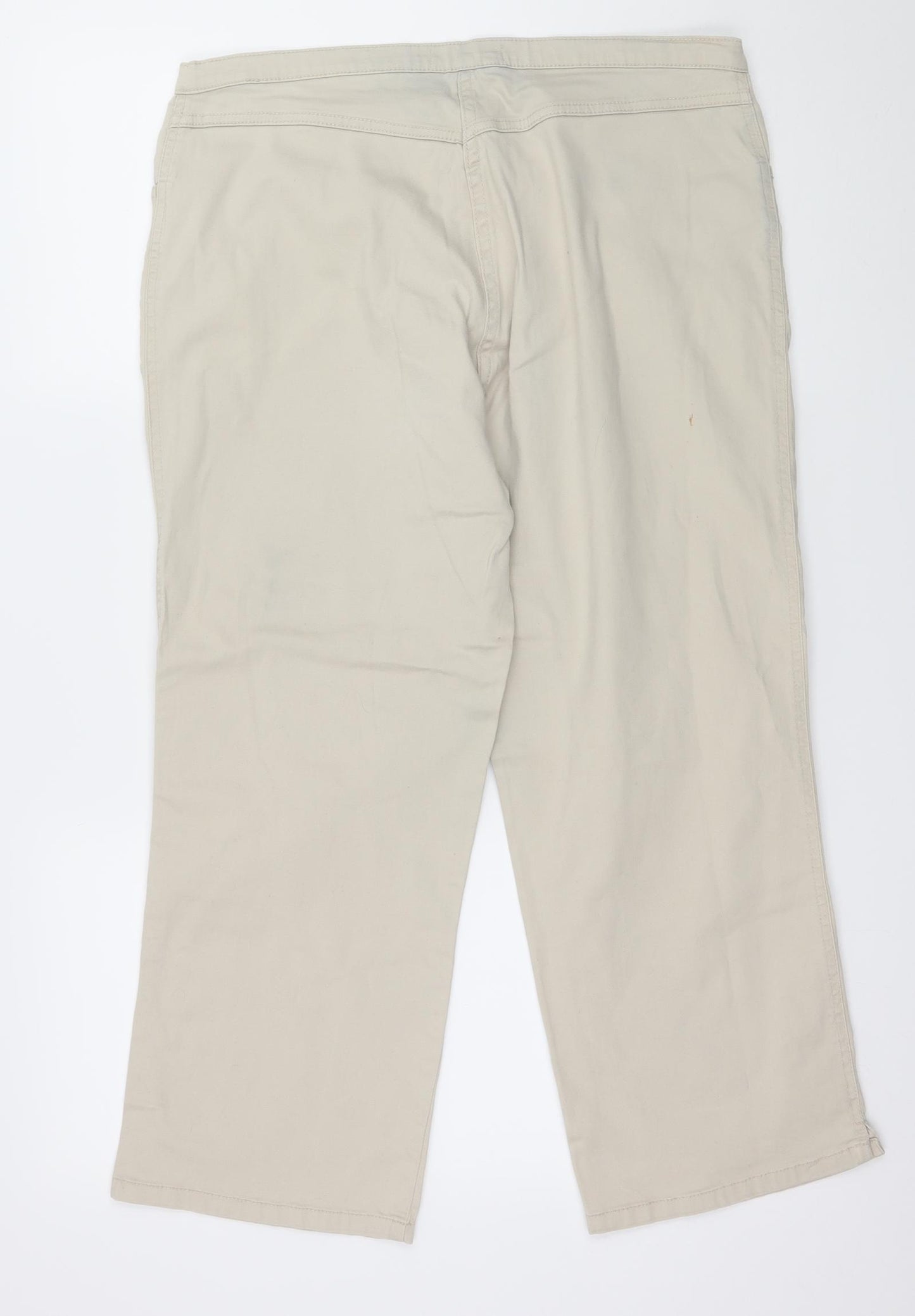 NL Jeans Womens Beige  Denim Cropped Jeans Size 16 L23 in