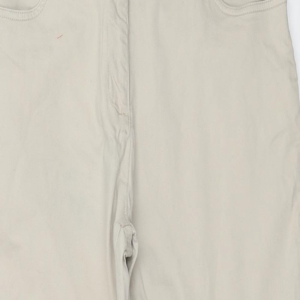NL Jeans Womens Beige  Denim Cropped Jeans Size 16 L23 in