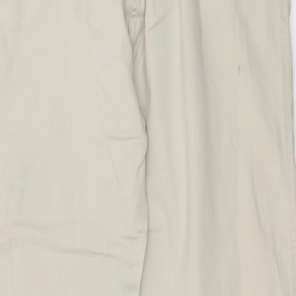 NL Jeans Womens Beige  Denim Cropped Jeans Size 16 L23 in