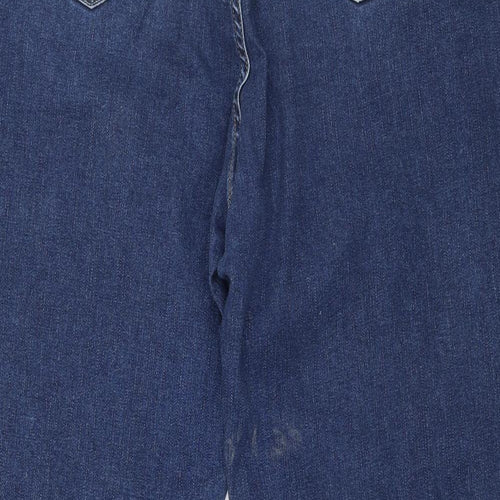 Levi's Womens Blue  Denim Straight Jeans Size 42 in L28 in