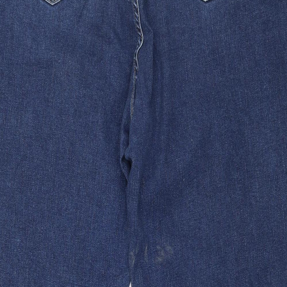 Levi's Womens Blue  Denim Straight Jeans Size 42 in L28 in